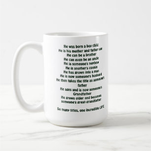 “Stages of a Man’s Life Shirt” Coffee Mug