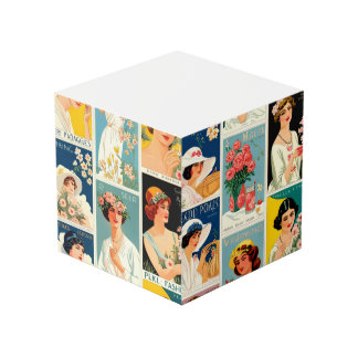 Stages of Blooming Note Cube