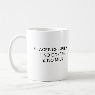 STAGES OF GRIEF.. 1.NO COFFEE MUG