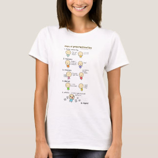 Stages of procrastination T-Shirt
