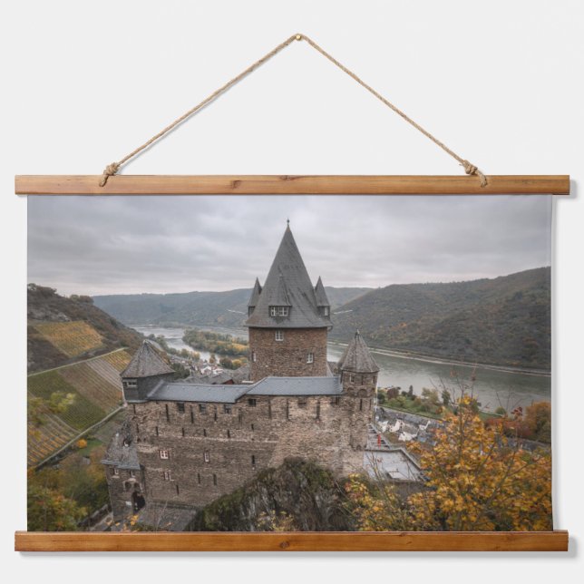 Stahleck Castle Bacharach Germany Hanging Tapestry (Front)
