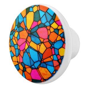 Stain Glass Ceramic Knob