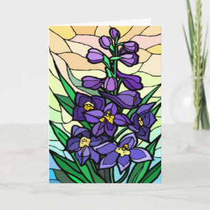 Stain Glass Dendrobium  Card
