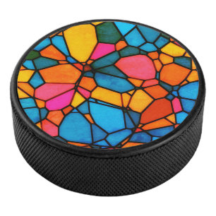 Stain Glass Hockey Puck