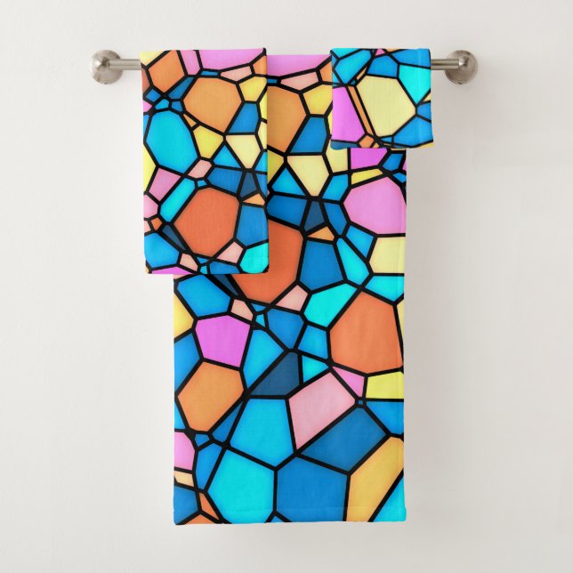 Stain Glass Lite Bath Towel Set (Insitu)