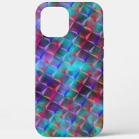 Stained bluish lilac and 3D or pink triangles Tote