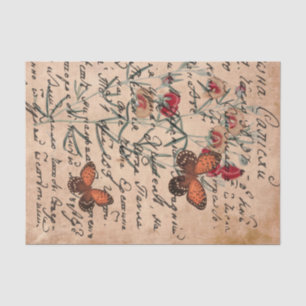 Stained Butterfly Vintage Decoupage Tissue Paper