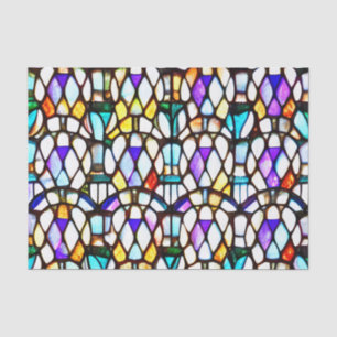 Stained Church Glass Window Effect Decoupage Tissue Paper