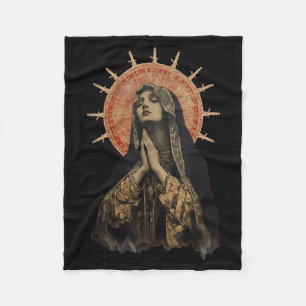 Stained Gl Prayer Faith Fleece Blanket