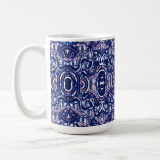 Stained Glass 15oz Purple Geometric Ceramic Mug