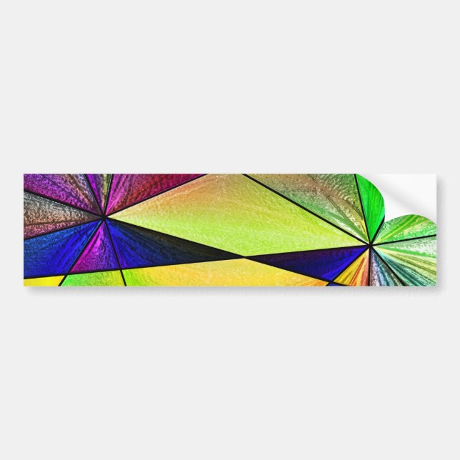 Stained Glass 5 Bumper Sticker (Front)