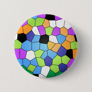 Stained Glass 6 Cm Round Badge