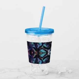 Stained Glass Acrylic Pour Tumbler