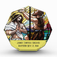 Stained Glass Adult Baptism Jesus St. John Baptist