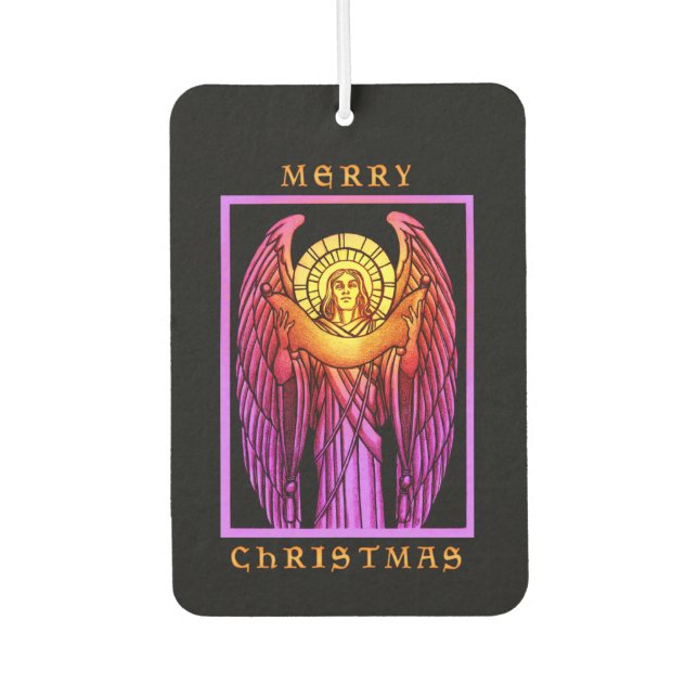 Stained Glass Angel  Car Air Freshener (Front)