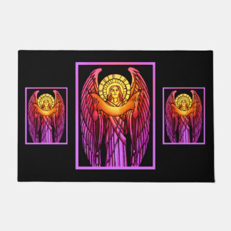 Stained Glass Angel Doormat