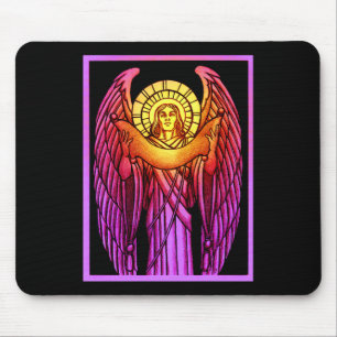 Stained Glass Angel Mousepad