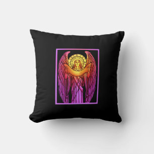Stained Glass Angel Pillow