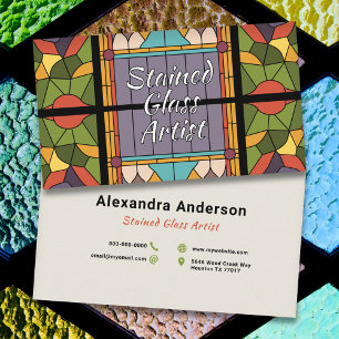 Stained Glass Art Business Card