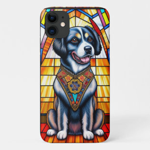 Stained Glass Art Featuring a Dog Portrait Case-Mate iPhone Case