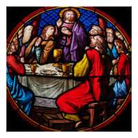 Stained Glass art Last Supper