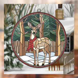Stained Glass Art, Stained Glass Style Deer Art