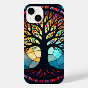 Stained Glass Art, Tree of Life Stained Glass Case-Mate iPhone 14 Case