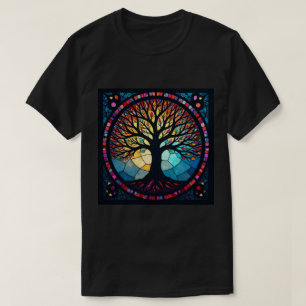 Stained Glass Art, Tree of Life Stained Glass  T-Shirt