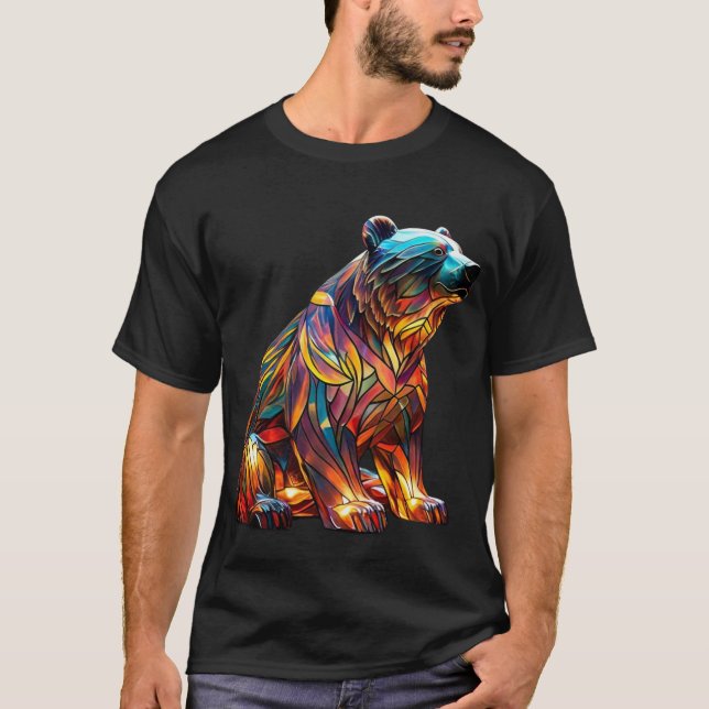 Stained Glass Bear T-Shirt (Front)