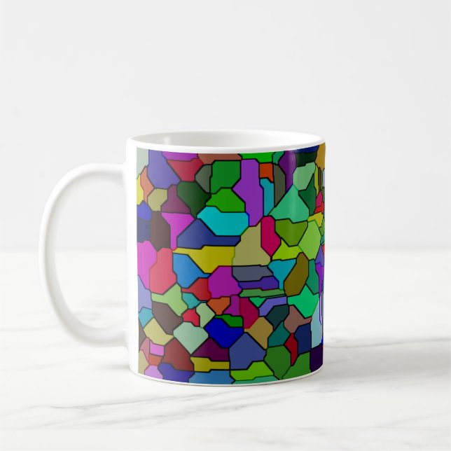 Stained Glass Block Tile 11oz Mug (Left)