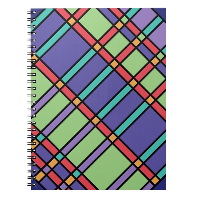 Stained Glass Bright Colours Notebook (Front)