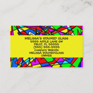 Stained Glass Business Card