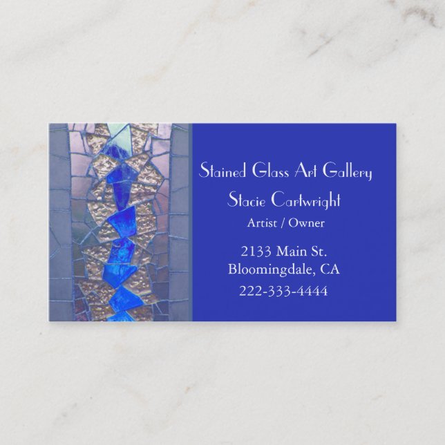 Stained Glass Business Card (Front)