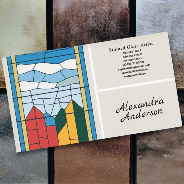Stained Glass Business Card (Stained Glass Business Card)