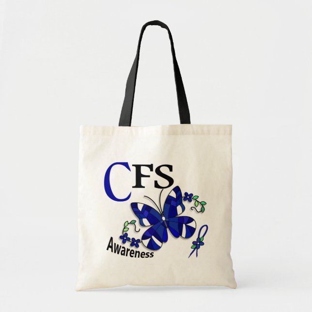 Stained Glass Butterfly 2 CFS Tote Bag (Front)