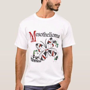 Stained Glass Butterfly 2 Mesothelioma T-Shirt
