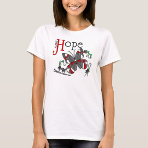 Stained Glass Butterfly Diabetes T-Shirt