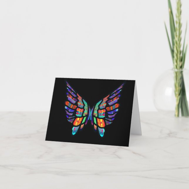 Stained Glass Butterfly for all occasions Card (Front)