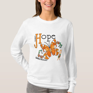 Stained Glass Butterfly Leukaemia T-Shirt