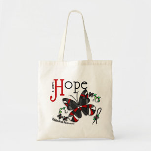 Stained Glass Butterfly Melanoma Tote Bag