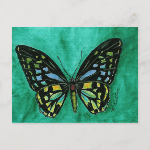Stained Glass Butterfly Postcard