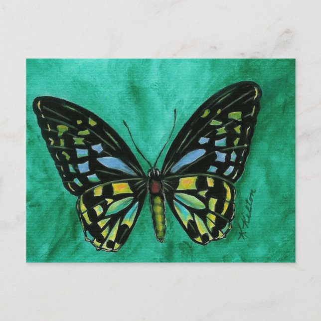 Stained Glass Butterfly Postcard (Front)