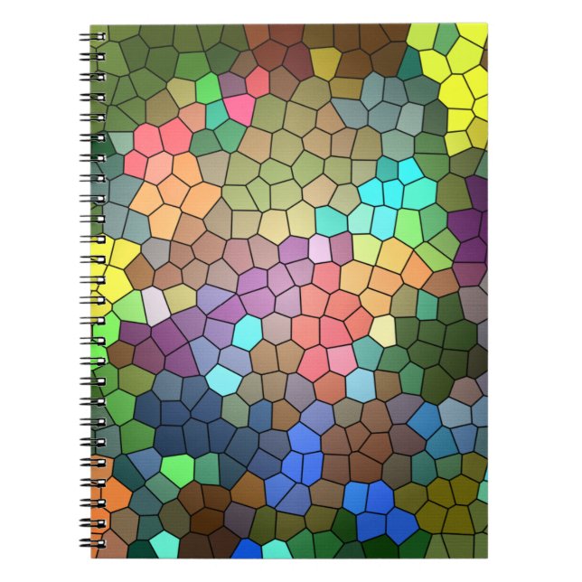 Stained Glass by Shirley Taylor Spiral Notebook (Front)