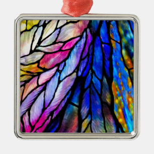 Stained Glass by Tiffany Metal Tree Decoration