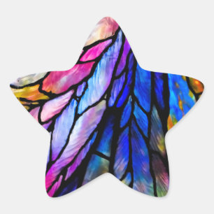 Stained Glass by Tiffany Star Sticker