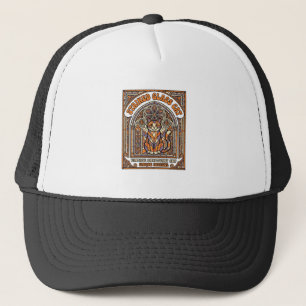 Stained Glass Cat Cat Stained Glass Church Vintage Trucker Hat