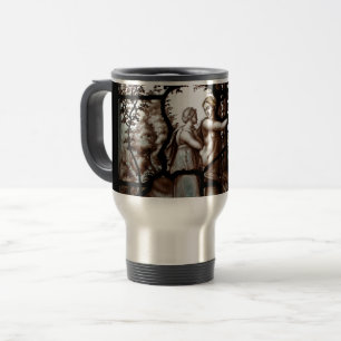 stained glass château de chantilly travel mug