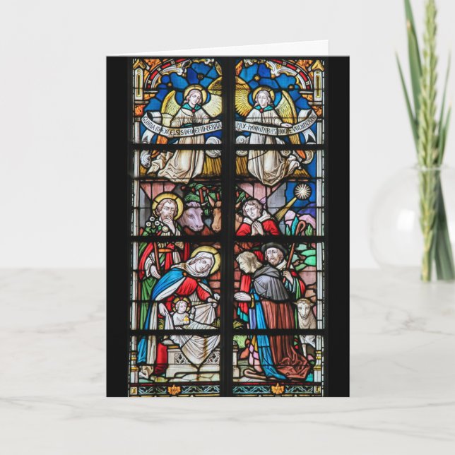 Stained Glass Christmas Card (Front)