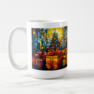 Stained Glass Christmas Coffee Mug
