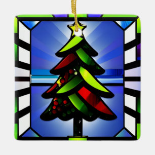 Stained glass Christmas ornament